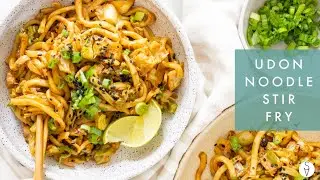 Vegan Udon Noodle Cabbage Stir Fry | This Savory Vegan