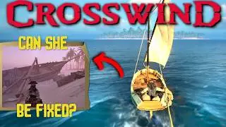 Finding a BIGGER Ship in Crosswind's Alpha - Upgrading armor & sailing gameplay