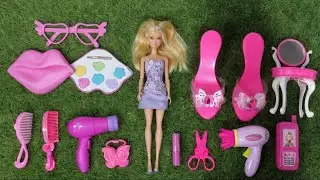 Cute Pink Beauty Makeup Set | Satisfying Unboxing Barbie Doll Play Set | ASMR | Barbie Beauty