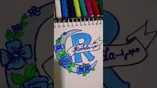 @Rushdacrafty4134 RUSHDA name art design #jubinnautiyal #song #rushda #naming_status #nameart #yt