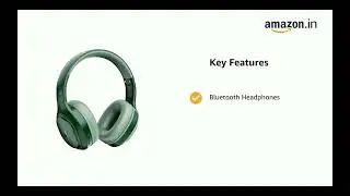 boAt 2025 Launch Rockerz 421,less Over Ear Headphone with Mic (Sage Green)