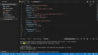 3  Installing Express js