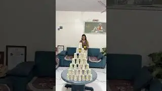 Break The Glass Tower Challenge #shorts #ytshorts #challenge #shortsfeed