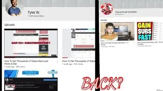 Tyler W Bot BACK? Logan bot? Temar hacker? TheComicalCanadian BACK? Youtube comment bots