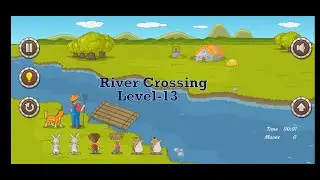 River Crossing IQ Game | Level 13 | Brain Game | Mobile Game | Improve IQ