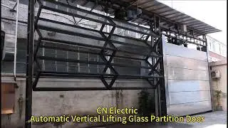 The sample of Guangzhou CN Electric factory. Vertical Folding Retractable Glass Walls