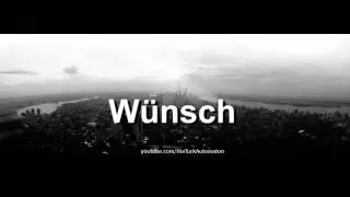 Как произносится W&uuml;nsch на немецком языке?