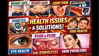 Health issues solutions with workout, diet plan and nutrition
