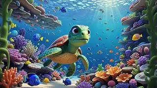 The Tiny Turtle&rsquo;s Ocean Adventure 🐢🚤 | Fun Learning for Kids | Preschool Educational Video