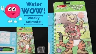 Water WOW Wacky Animals! Learn Animal Names & Find Fun Shapes & Colors! Educational! Toys for Kids!