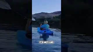 Kayaking Lake Life: Water Depth, Temp, & Battery Check! #shorts