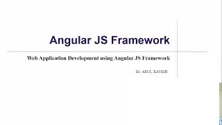 Create Angular JS Web Application with HTML