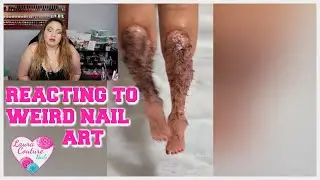 NAIL TECH REACTS TO WEIRD NAIL ART!!!