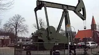 Pumpjack / Nodding Donkey / Jaknikker oil pump in Schoonebeek, Netherlands