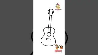 How to draw Guitar.