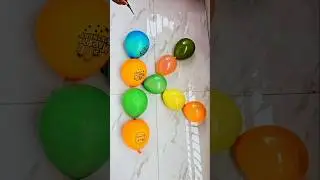 K-Shaped colourful water Balloon Blast 🎈 💥 | Color Splash Popping Fun!