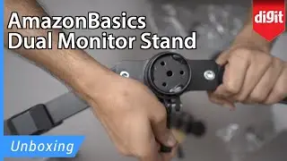 AmazonBasics Dual Monitor Stand Unboxing