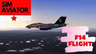 F14 FLIGHT - SIM AVIATOR - CANYON RUNNING, DARK, SUN CHASING, MOUNTAINS