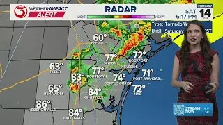 Storms in the Coastal Bend this Valentine's evening