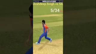 Unplayable Arshdeep Singh 5/34 🔥 Career Best Spell | Real Cricket Mobile #shorts #realcricket #viral