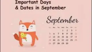 Important days in September 2021/National and International days in September 2021/Salha&rsquo;s world