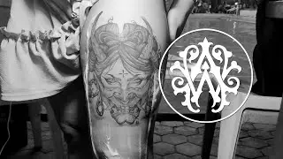 Geisha x Hannya Mask Tattoo