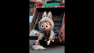 The rescue of the baby when Labubu went to work as a helper