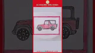 Mahindra Thar easy drawing #thar #cardrawing #shorts #trending #thar4x4 #tharroxx #viral #mahindra