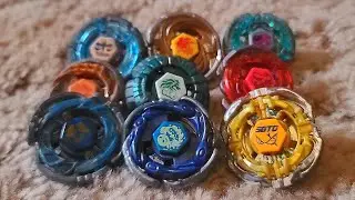 EPIC 9 BEYBLADE METAL FUSION LEGEND HYBRID SERIES BATTLE ROYALE! METAL FIGHT HOMAGE SERIES! BEYBLADE