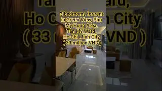 3 bedrooms for rent in Green View Phu My Hung #realtorhcmc #Greenview #apartmentforrentinhochiminh