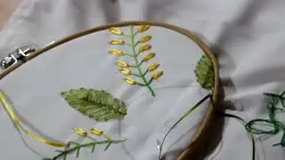 [Bordado en Listón] Servilleta - Parte 1
