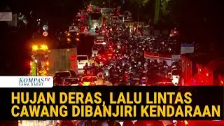 Jakarta Diguyur Hujan, Lalu Lintas Pandjaitan Cawang Lumpuh Total Akibat Banjir