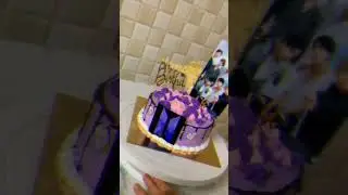 BTS theme cake 💜ᗷTS⟭⟬ 💜 ... Urva's diary ✨❤🌼