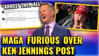 MAGA MELTSDOWN After Ken Jennings ROASTS Trump in INCREDIBLE Post