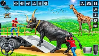 US Animal Transport Truck Sim android gameplay _ Cargo truck Driving simulator