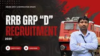 RRB Group D Form Fill Up 2026 Step By Step | How To Form Fill Up RRB Group D 2026 | By Jinna sir