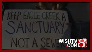 Eagle Creek neighbors protest at Citizens Energy