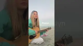 Emanne Beasha / 30th January 2024, on guitar playing the opening chords of 