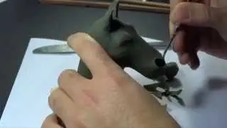modelado de un caballo en plasticina/ #horsehead #horsemodeling #claysculpture #clayart