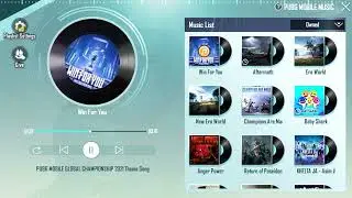PUBG Mobile Global Championship 2021 Win For You Theme Song