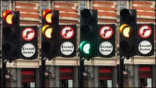 Westminster: Mortimer Street J/O Great Portland Street, Yunex Helios CLS Traffic Lights