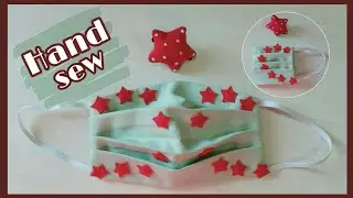 💞HAND SEWN FACEMASK DIY NEW  STAR DESIGN  with STAR CLIP/Jhe Jhe💞