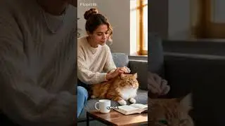 the illusion of a cat being sick #cat #howtomakeillustration #kitten #pets #funnycats #cutecat
