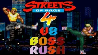 Streets of Rage 4 Update Boss Rush! TEAM Axel!  (SOR 3 Axel/BK3 P2 Axel)