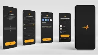 How to create Audiomack Mobile App splash screen and welcome page UI/UX