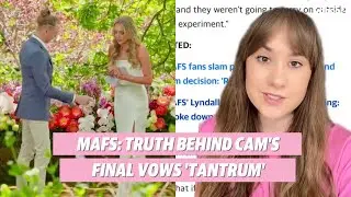 MAFS EXCLUSIVE: Truth behind Cam's final vows 'tantrum' | Yahoo Australia