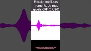 Extraits meilleurs moments de mes appels CPF 17