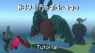 How to build a Pok&eacute;mon Regidrago statue in Minecraft (Tutorial)