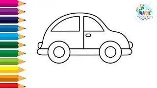 How to draw a car || Car drawing easy || @MagicFingersEasykidsDrawing01