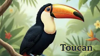 Learn ABC with Birds 🐦 | A to Z Birds Name for Kids | Alphabet Learning Video
